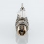 Кран шаровой BASE-ГОСТ со сгоном с белой рукояткой-бабочкой вн.-нар. DN15, PN40, 1/2"