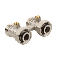 Узел для нижнего подключения радиатора (без адаптеров) 3/4" Евроконус