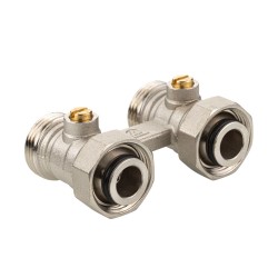 Узел для нижнего подключения радиатора (без адаптеров) 3/4" Евроконус