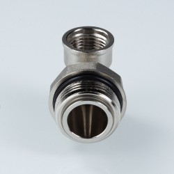 Тройник коллекторный с вращающимся штуцером 1"х1/2"х1/2" нар.-вн.-вн.