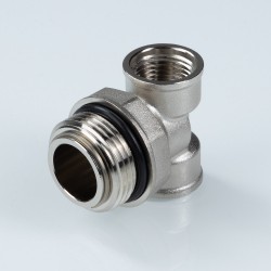 Тройник коллекторный с вращающимся штуцером 1"х1/2"х1/2" нар.-вн.-вн.