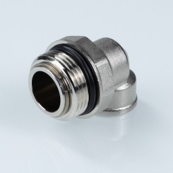 Отвод коллекторный с вращающимся штуцером 1"х1/2" нар.-вн.