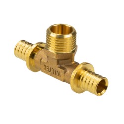 Тройник надвижной с переходом на нар.р. 20(2,8) х 3/4" х 20(2,8)