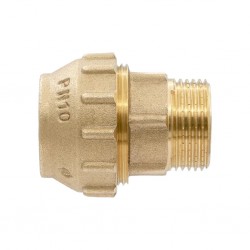 Муфта для трубы ПНД 25 x 3/4"M латунь VIEIR