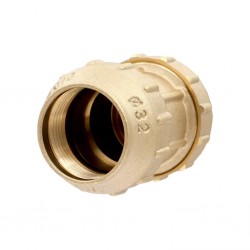 Муфта для трубы ПНД 32 x 32 латунь VIEIR