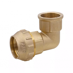 Угольник для трубы ПНД 25x3/4''F латунь VIEIR