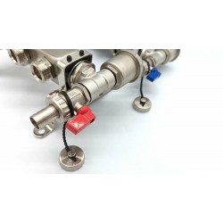 Коллекторная группа без расходомерами без кранов 1"x3/4" нержавеющая сталь 2 выхода