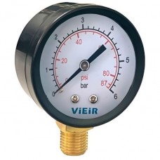Манометр радиальный Dn 50 мм 1/4, 10 бар VIEIR
