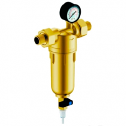Фильтр Гейзер-Бастион 122 1/2"  с манометром, для горячей воды воды, d60 