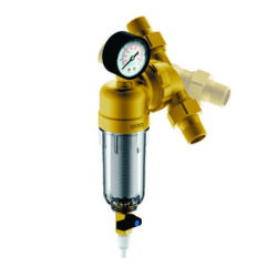 Фильтр Гейзер-Бастион 7508095233  3/4 для холодной воды, с поворотным механизмом, манометром, d60 