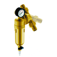 Фильтр Гейзер-Бастион 7508095201  3/4 для горячей воды, с поворотным механизмом, манометром, d60 
