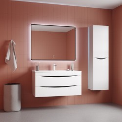 Зеркало с подсветкой и термообогревом, 100 см, Iddis Cloud X