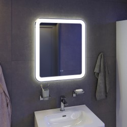 Зеркало с подсветкой и термообогревом, 60 см, Iddis Edifice