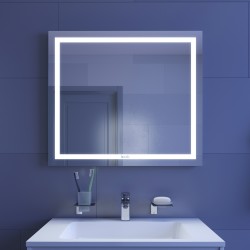Зеркало с подсветкой и термообогревом, 80 см, Iddis Zodiac
