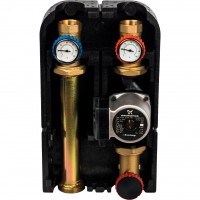 STOUT Насосная группа с прямым контуром 1 1/4" с насосом Grundfos UPSO 32-65 в теплоизоляции DN 32