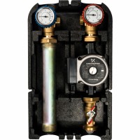 STOUT Насосная группа для твердотопливных котлов 1" с насосом Grundfos UPSO 25-65 в теплоизоляции