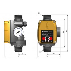 Блок управления насосом Unipump ТУРБИПРЕСС М2 1,5 кВт