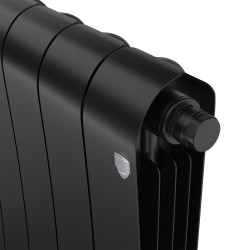 Дизайн-радиатор бимет. Royal Thermo Infinity Noir Sable VDR 500 x 100 - 6 секц.(нижн. подкл.)