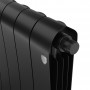 Дизайн-радиатор бимет. Royal Thermo Infinity Noir Sable VDR 500 x 100 - 6 секц.(нижн. подкл.)