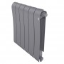 Дизайн-радиатор бимет. Royal Thermo Infinity Silver Satin VDR 500 x 100 - 6 секц.(нижн. подкл.)
