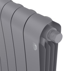 Дизайн-радиатор бимет. Royal Thermo Infinity Silver Satin VDR 500 x 100 - 6 секц.(нижн. подкл.)