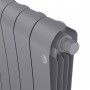 Дизайн-радиатор бимет. Royal Thermo Infinity Silver Satin VDR 500 x 100 - 6 секц.(нижн. подкл.)