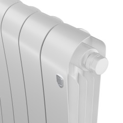 Дизайн-радиатор бимет. Royal Thermo Infinity Bianco Traffico VDR 500 x 100 - 4 секц.(нижн. подкл.)