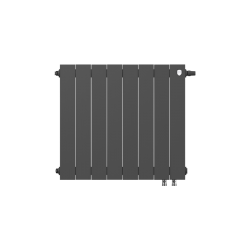 Дизайн-радиатор бимет. Royal Thermo PianoForte Noir Sable VDR 500 x 100 8 секц. (нижн. подкл.)
