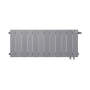 Дизайн-радиатор бимет. Royal Thermo PianoForte Silver Satin VDR 300 x 100 12 секц. (нижн. подкл.)
