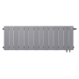 Дизайн-радиатор бимет. Royal Thermo PianoForte Silver Satin VDR 300 x 100 14 секц. (нижн. подкл.)