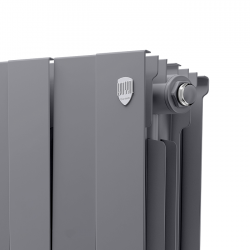 Дизайн-радиатор бимет. Royal Thermo PianoForte Silver Satin 500 x 100- 12 секц.