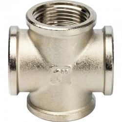 Крестовина ВВ никелированная 3/4" STOUT