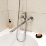 Смеситель для ванны с длинным изливом с керамическим дивертором Iddis Sena