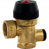 Клапан предохранительный STOUT для отопления с вых. под манометр 3 бар 1/2"x1/2х1/4" (488.130)