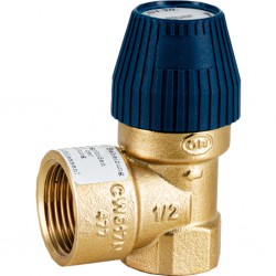 Предохранительный клапан STOUT для систем водоснабжения 8 бар 1/2"x3/4" (477.182)