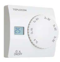 Термостат комнатный Бастион Teplocom TS-2AA/8A, проводной, реле 250В, 8А