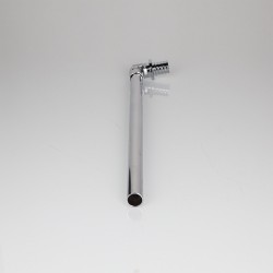 Угловой аксиальный фитинг с хромированной латунной трубкой длинный 16(2,2)х15 L 1000 мм