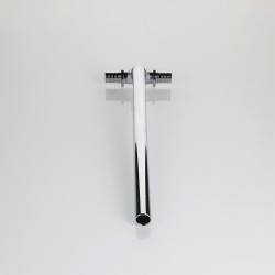 Аксиальный фитинг- тройник с хромированной латунной трубкой короткий 16(2,2)х15х16(2,2) L 300 мм