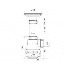 Сифон Ани Грот 3.1/2"*40