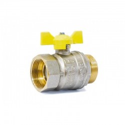 Кран шаровой газовый 1 1/4" в-н бабочка LD Pride GAS Ру40 Tmax=80