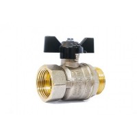 Кран шаровой 3/4" в-н бабочка LD Pride Ру40 Tmax=150