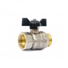 Кран шаровой 3/4" в-н бабочка LD Pride Ру40 Tmax=150