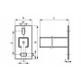 Консоль 30 x 30 х 2 х 300 мм настенная WM2 BIS RapidRail, Walraven
