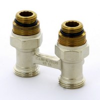Узел для подключения радиатора прямой Watts DG 3/4'x1/2' двухтрубный, с шаровыми кранами