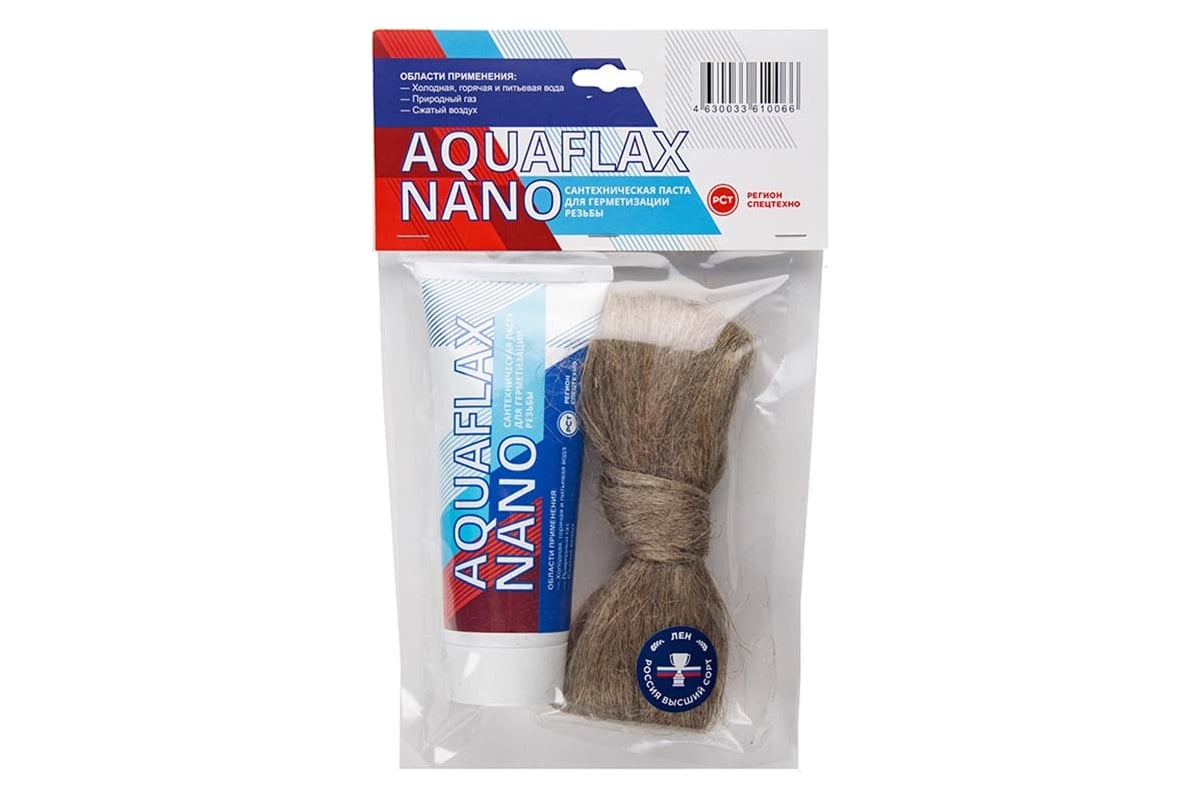 Aquaflax nano, паста для льна, 270гр тюбик+ 40гр лен
