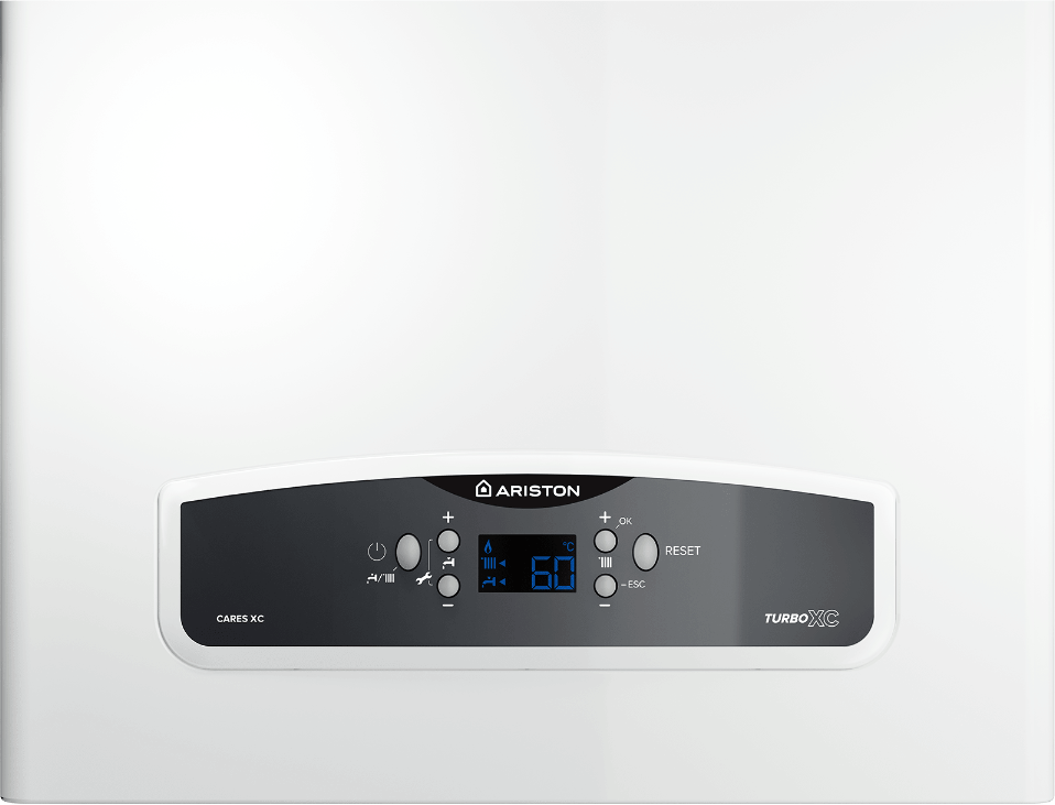 Котел газовый настенный двухконтурный Ariston CARES XC 24 FF NG (закр.камера)
