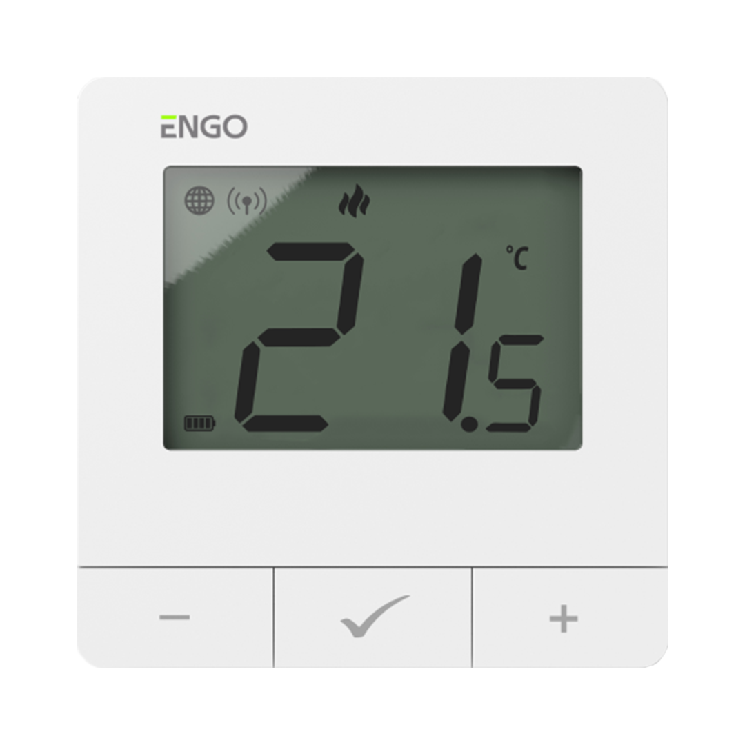 Умный терморегулятор ZigBee/868 МГц, 2хАА, белый ENGO