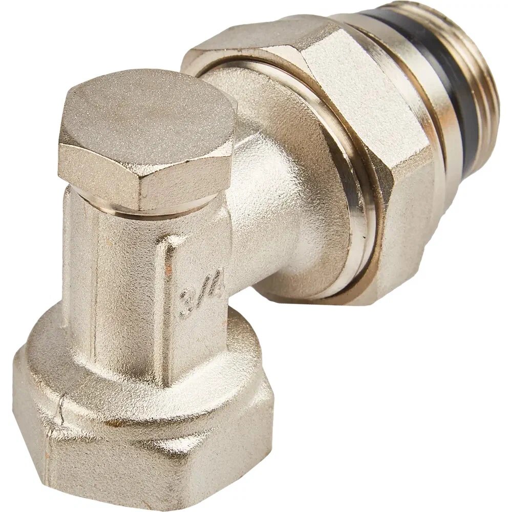 Клапан радиаторный запорный угловой Heizen 3/4"