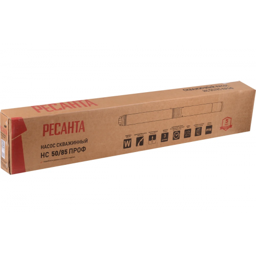 Скважинный насос НС 50/85 (d.75 mm, кабель 50 м) Ресанта