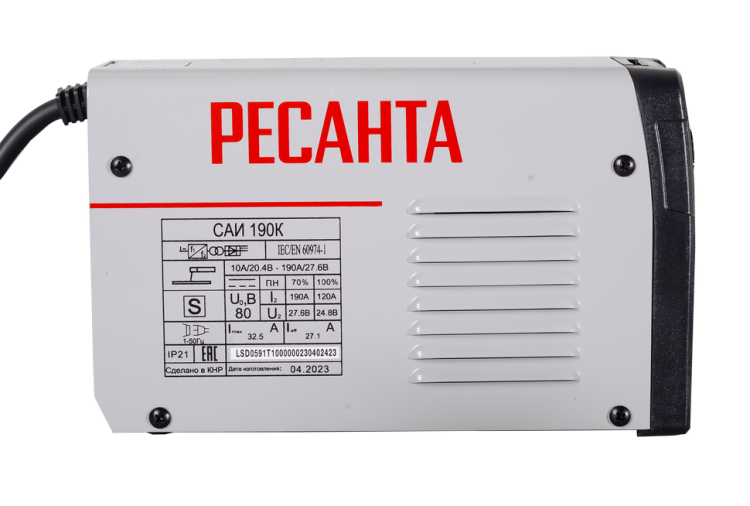 Сварочный аппарат инвернорный Ресанта САИ190К (компакт)